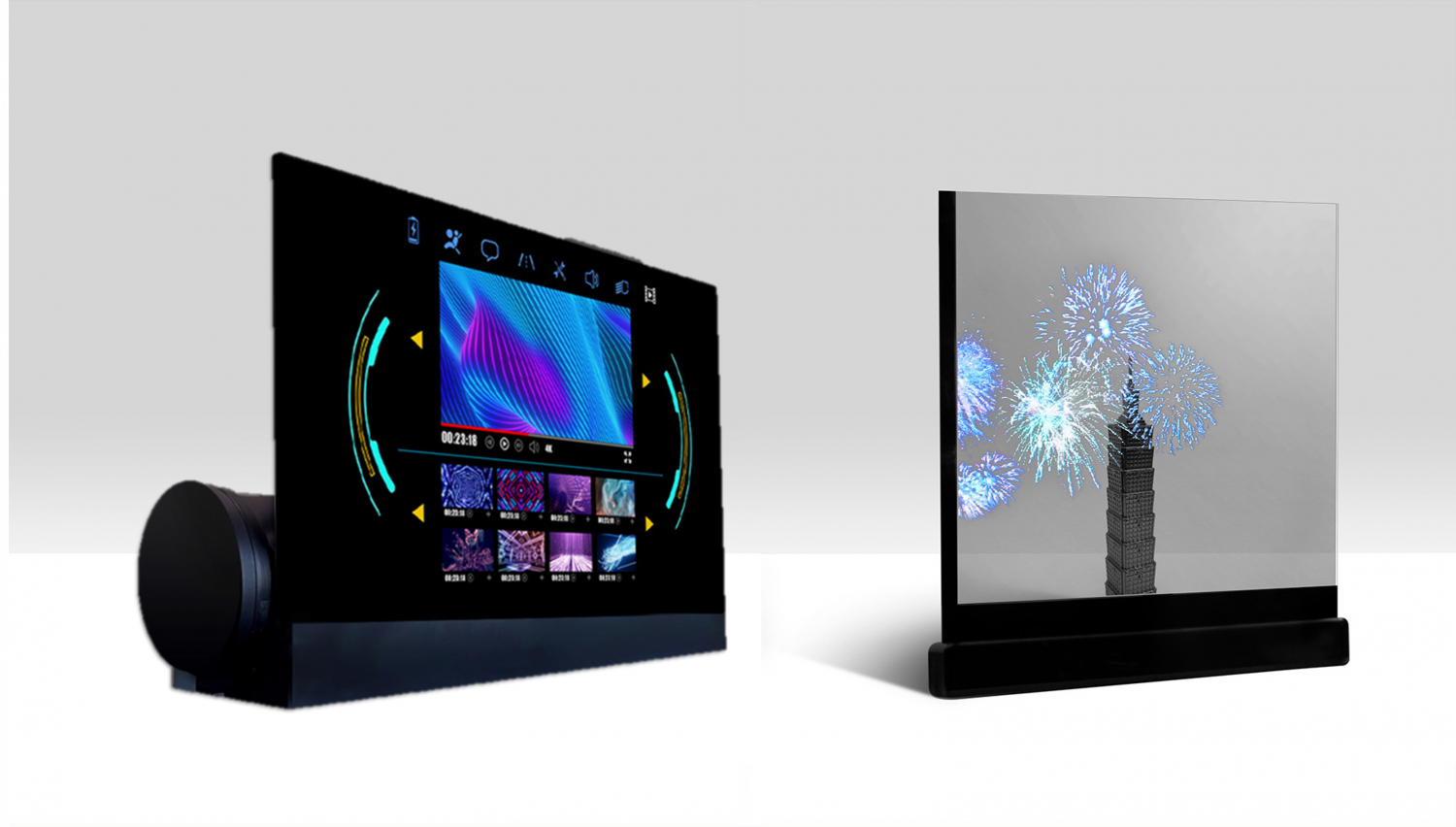 可卷式、折迭性、高透明